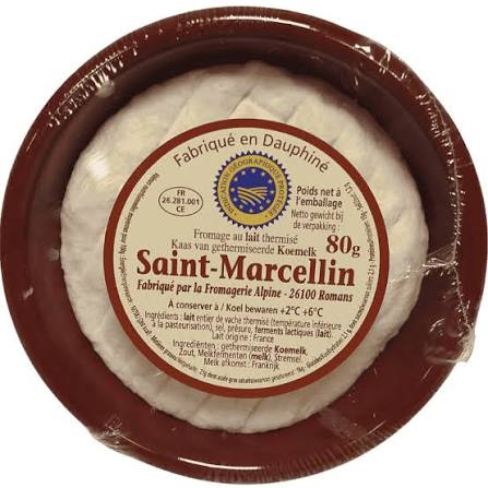 Saint Marcellin coupe Saint-Marcellin IGP în vas ceramic, 80 g