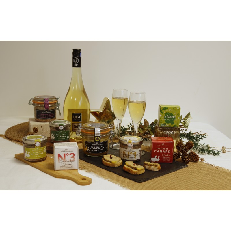 Coș Cadou INSTANT PRESTIGE cu foie gras întreg