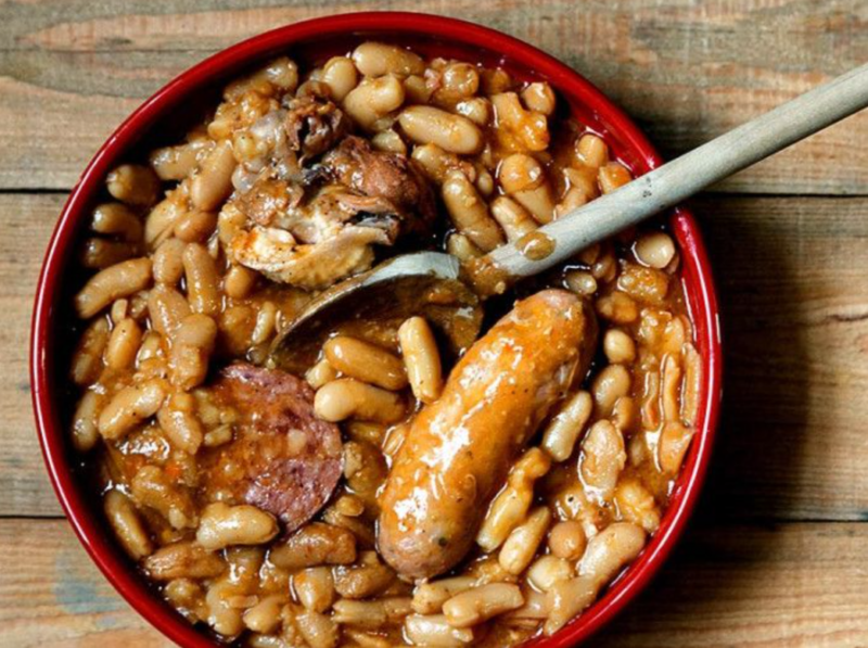 Cassoulet cu rata confiata și fasole din Tarbes, Ramajo, 1400g 3 Cassoulet cu confit de rață și fasole Tarbais IGP Label Rouge, Ramajo, 1400 g