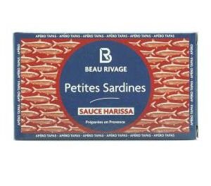 Petitessardinessauceharissa Sardine mici în sos harissa, Ferrigno, 69 g