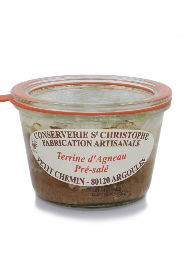 agneau-de-pre-sale-270g Terină de miel de pajiști sărate din Golful Somme, Conserverie Saint Christophe, 270 g