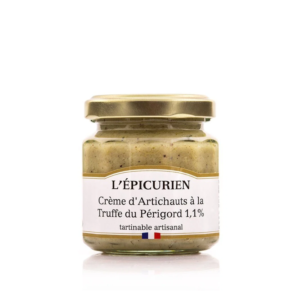 cremeartichaudstruffe Cremă de anghinare cu trufe din Périgord 1,1%, L’Épicurien, 100 g