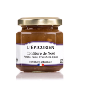 dulceatacraciuncumere Dulceață artizanală de Crăciun cu mere, pere și fructe uscate, L’Épicurien, 125 g