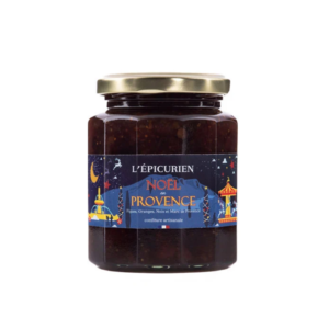 epicurien-figue-orange-noix Dulceață artizanală de smochine, portocale și nuci cu tescovină de struguri, L’Épicurien, 125 g