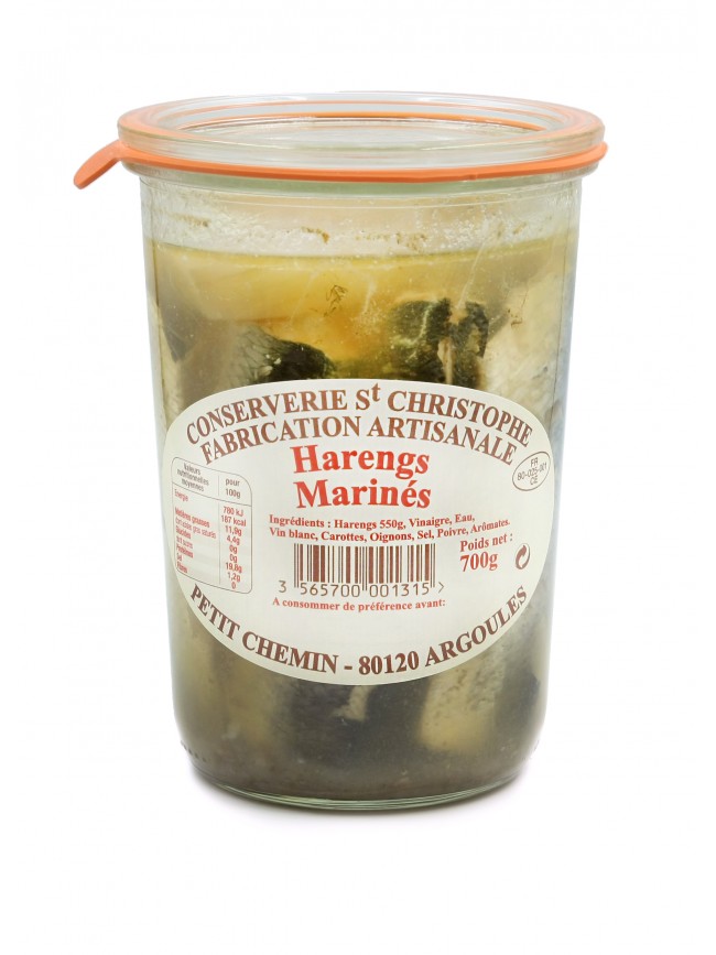 harengs-marines-700g Hering marinat, Conserverie Saint Christophe, 700 g