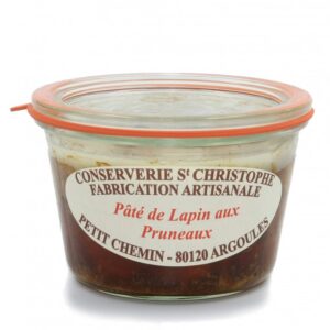 lapin-pruneaux-270g Pateu de iepure cu prune uscate, Conserverie Saint Christophe, 270 g