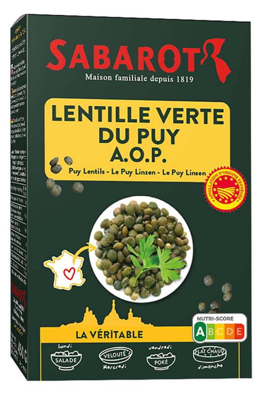 Linte verde de Puy AOP, Sabarot, 450 g