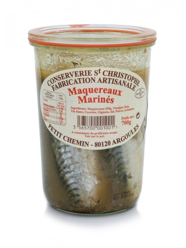 maquereaux-marines-700g Macrou marinat, Conserverie Saint Christophe, 700 g