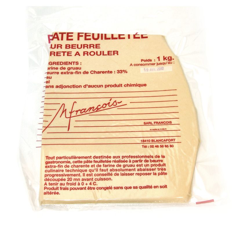 pate-feuilletee Aluat foietaj pur unt, 3 kg