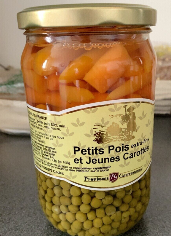 petits pois carottes Mazăre extrafină și morcovi tineri, PG Gastronomie, 660 g