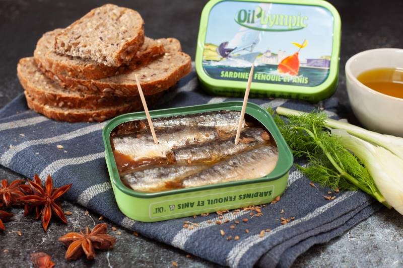 sardineFenouilAnis2 Sardine cu fenicul și anason, Ferrigno, 115 g