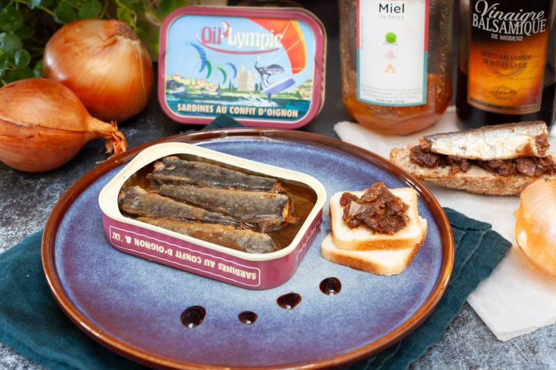 sardineconfitdoignon02 Sardine cu ceapă confiată, Ferrigno, 115 g