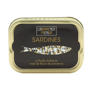 sardinemieredefloridinprovence1 Sardine în ulei de măsline extravirgin și miere din flori de Provence, Ferrigno, 115 g