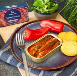 sardines harissa1 Sardine mici în sos harissa, Ferrigno, 69 g