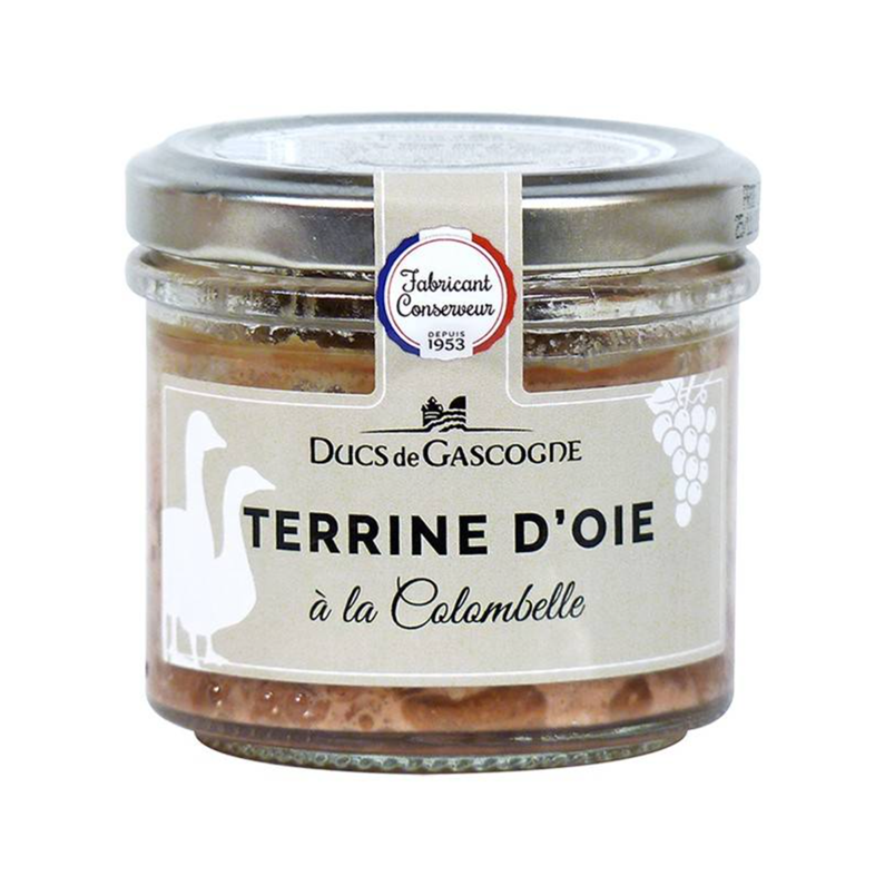 terrine-oie-a-la-colombelle Terină de gâscă cu vin alb Colombelle, Ducs de Gascogne, 130 g