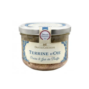 terrineoiejustruffe Terină de gâscă cu pară și suc de trufe albe, Ducs de Gascogne, 180 g