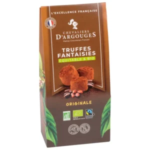 Trufe de ciocolată neagră BIO și Fairtrade, Chevaliers d’Argouges, 160 g